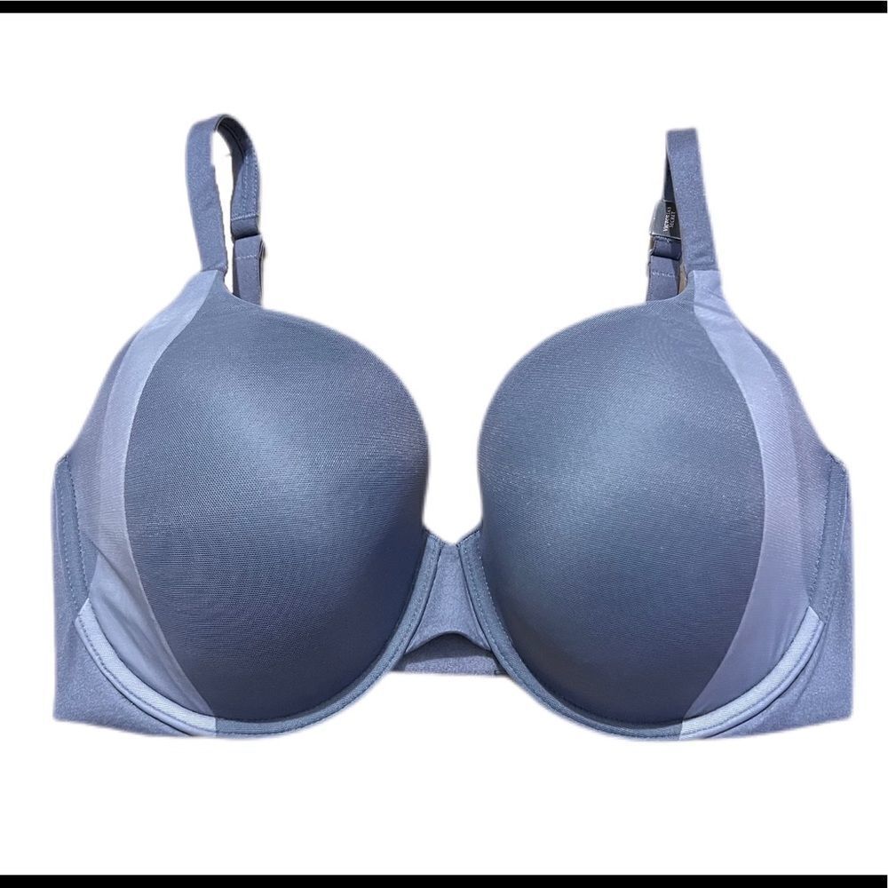 Victoria’s Secret Supersoft Body Lined Perfect Coverage Bra Blue 34ddd